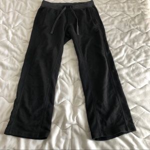 Black Lulu Lemon Straight Leg Sweatpants